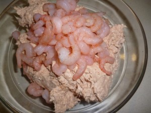 tuna - add shrimp