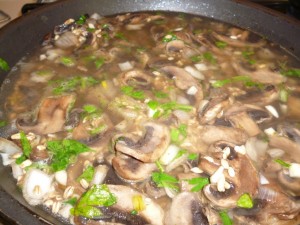 barley mushrooms and onions