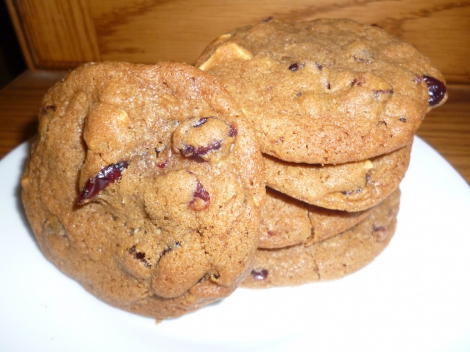 cranberry and white chocolate cookies