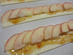 apple rose - apple slices