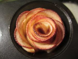 apple rose - baked