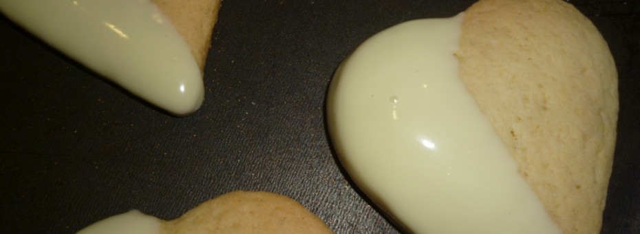 chocolate heart shaped cookies