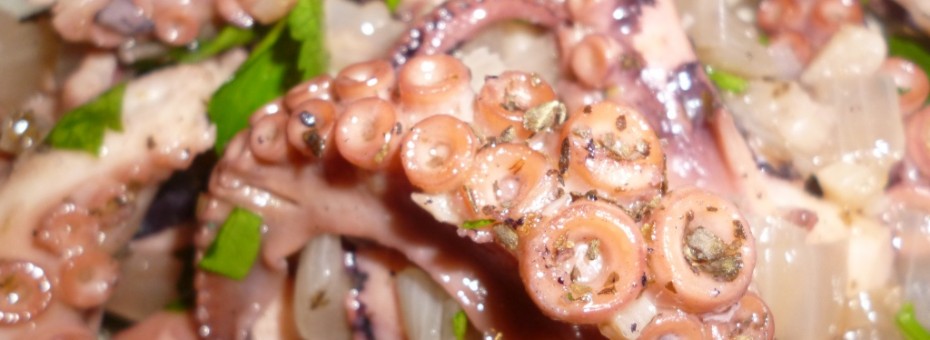octopus in garlic